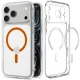 Dėklas Spigen Ultra Hybrid Mag MagSafe, skirtas iPhone 18 Pro Max / 17 Pro Max, skaidrus oranžinis