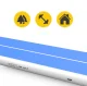 Pripučiamas gimnastikos takelis 4FIZJO AirTrack PRO 10 x 2 x 0,3 m, mėlynas