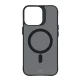 3mk dėklas iPhone 15 Pro Max Smoke MagCase, pusiau skaidrus