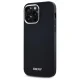 DKNY Plain Silver MagSafe Logo dėklas iPhone 14 Pro Max telefonui, juodas