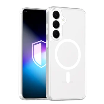 Dėklas 3mk Misty MagCase skirtas Samsung Galaxy S26 FE, baltas