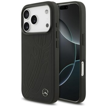 Mercedes dėklas iPhone 17 Pro telefonui su MagSafe, juodas