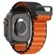 Spigen WBF1 dirželis Apple Watch 44 / 45 / 46 / 49 mm, juodas ir oranžinis
