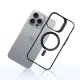 3MK Satin Armor MagCase dėklas, skirtas iPhone 16 Pro, skaidrus / juodas