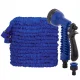 Expandable Garden Hose 20m - 60m with 7-Function Spray Gun Blue