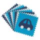 Kids Foam Puzzle Mat 180x180 cm, Blue