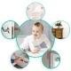 Ricokids silikoninės baldų kampų apsaugos, 10 vnt., skaidrios
