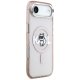 Karl Lagerfeld IML Choupette Sketch Logo MagSafe dėklas iPhone 17 Air, rožinis