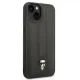 Karl Lagerfeld Puffy Ikonik Pin dėklas telefonui iPhone 14 / 15 Plus, juodas