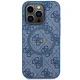 Guess 4G Collection Leather Metal Logo MagSafe Case for iPhone 15 Pro Max - Blue