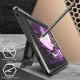 Dėklas Supcase Unicorn Beetle Pro skirtas Samsung Galaxy Tab S9 11.0 / S9 FE, juodas