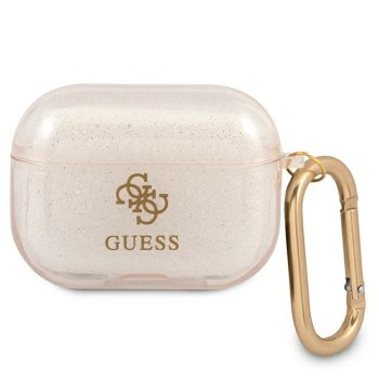 Guess Glitter Collection AirPods Pro dėklas, Auksinis
