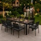 Didelis sodo stalas Multigarden 180x90 cm, rudas