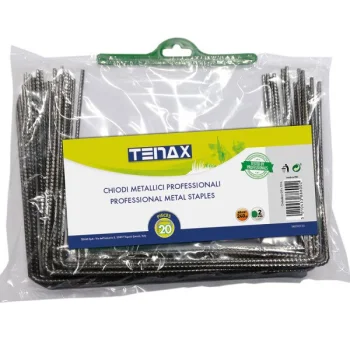 Metalinės kabės agrotekstilei tvirtinti TENAX 20x25 cm, 20 vnt.