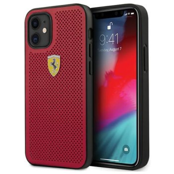 "Ferrari On Track Perforated" dėklas "iPhone 12 mini", raudonas