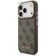 Guess 4G dėklas su MagSafe pinigine iPhone 17 Pro, rudas