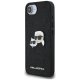 Karl Lagerfeld Fixed Glitter dėklas telefonui iPhone 16e, juodas