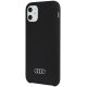 Audi silikoninis dėklas, skirtas iPhone 11 / XR, juodas