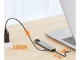 USB-C šakotuvas 8-in-1 (HDMI 4K, RJ45, SD/TF, USB 3.0, 100W PD)