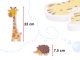 Foam Bath Stickers Animals, 18 pcs
