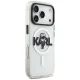 Karl Lagerfeld IML Karl Sketch Logo MagSafe dėklas telefonui iPhone 17 Pro, skaidrus