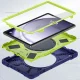 Samsung Galaxy Tab A9+ Plus (SM-X210, X215, X216B) Tech-Protect X-Armor Hard Case Cover, Navy Blue and Green