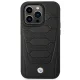 BMW dėklas iPhone 14 Pro Max (BMHCP14X22RPSK) Leather Seats Pattern, juodas