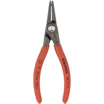 KNIPEX 48 11 J1 tiksliosios fiksavimo žiedų replės vidiniams žiedams 12–25 mm