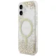Guess Resin Bottom Glitter MagSafe dėklas skirtas iPhone 17, auksinis