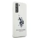 Samsung Galaxy S21 (SM-G991) US Polo Silicone Logo Case Cover (USHCS21SSLHRWH), White