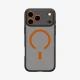 Spigen Ultra Hybrid MagSafe dėklas iPhone 17 Pro - juodas / oranžinis