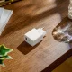 Sieninis įkroviklis Oppo OSAB4CB4AE 45W GaN USB-A ir USB-C, baltas