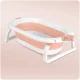 Ricokids 728601 Foldable Baby Bathtub with Insert, White/Pink