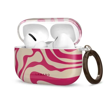 Tech-Protect Lamano Case for Apple AirPods Pro 3, Pink and Beige