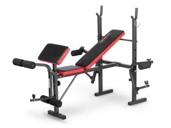 Reguliuojamas sportinis suolas su stovu ir rankų atrama Neo-Sport NS-200