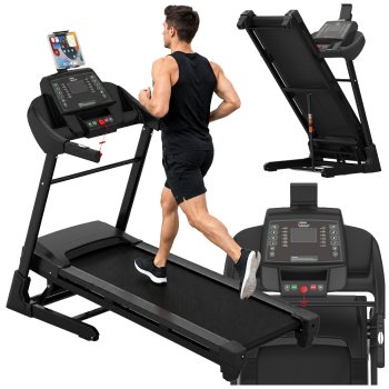 Elektrinis bėgimo takelis JK1205, sulankstomas, 135 kg, juodas