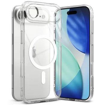 Apsauginis dėklas Ringke Fusion Magnetic iPhone 17 Air, skaidrus