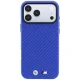 BMW M Carbon Metal Logo MagSafe dėklas telefonui iPhone 17 Pro Max / 18 Pro Max, mėlynas