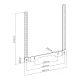 Sonos Ray VESA laikiklis prie TV Maclean MC-975, juodas