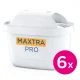 Vandens filtrų kasetės Brita MAXTRA PRO Extra Limescale Protection, 6 vnt., baltos