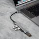 Dudao A16T 4-in-1 USB-C to 4x USB-A Hub, Black