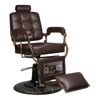 Gabbiano Boss Barber Chair, Brown