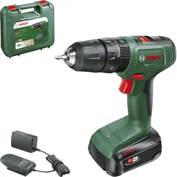 Akumuliatorinis smūginis gręžtuvas-suktuvas Bosch EasyImpact 18V-40 (1x 2.0 Ah, lagaminas)