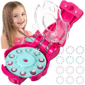 Hair Gem Stamper Kit with 180 Gems, Glam Styling Tool for Hair and Clothes 26726