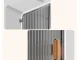 3-Tier Bathroom Wall Cabinet with Door and Tissue Box Holder