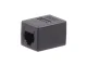 RJ45 jungtis Maclean MCTV-811 Cat6 lizdas-lizdas, juoda
