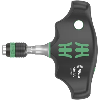 Atsuktuvas Wera 416 RA su T formos rankena ir Rapidaptor antgalių laikikliu, 1/4" x 45 mm