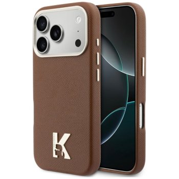 Karl Lagerfeld Karl Head Logo MagSafe dėklas iPhone 17 Pro Max, rudas