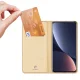 Atverčiamasis dėklas Dux Ducis Skin Pro telefonui Xiaomi 13 Pro su stovu ir kortelių kišene, auksinis