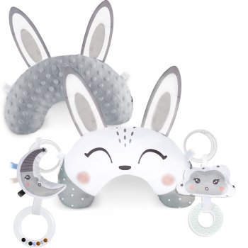 Nukido Tuli-Nuli™ Sensory Pillow with Rattle and Teether